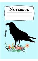 Notebook: Crow Homework Book Notepad Composition and Journal Diary