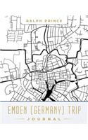 Emden (Germany) Trip Journal: Lined Emden (Germany) Vacation/Travel Guide Accessory Journal/Diary/Notebook with Emden (Germany) Map Cover Art