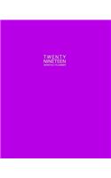 Twenty Nineteen Monthly Planner: Weekly and Monthly Planner/Calendar Jan 2019 - Dec 2019 Bright Purple