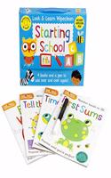 Look & learn Wipeclean starting school [Paperback] Sandcastle Books [Paperback] Sandcastle Books [Paperback] Sandcastle Books [Paperback] Sandcastle Books