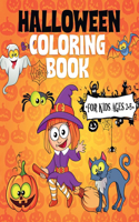 Halloween Coloring Book For Kids Ages 2-5