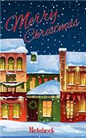 Merry Christmas Notebook: Winter Wonderland Christmas Notebook 150 Lined Pages, Christmas Gift Book 5"x8"