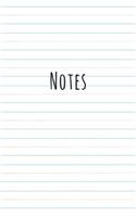 Notes: Classic Plain Writing Journal, Blank Journal Book, 100 Pages - Durable Cover (5" x 8")