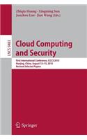 Cloud Computing and Security: First International Conference, Icccs 2015, Nanjing, China, August 13-15, 2015. Revised Selected Papers