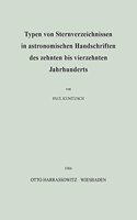 Typen Von Sternverzeichnissen in Astronomischen Handschriften Des Zehnten Bis Vierzehnten Jahrhunderts