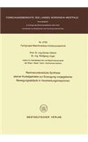 Rechnerunterstützte Synthese ebener Kurbelgetriebe zur Erzeugung vorgegebener Bewegungsabläufe in Verarbeitungsmaschinen