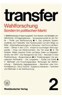 Wahlforschung: Sonden Im Politischen Markt