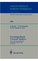 Knowledge Based Computer Systems: International Conference Kbcs `89, Bombay, India, December 11-13, 1989. Proceedings