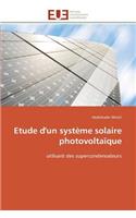 Etude d'Un Système Solaire Photovoltaïque