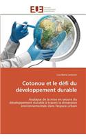 Cotonou Et Le Défi Du Développement Durable
