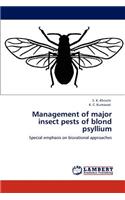 Management of major insect pests of blond psyllium