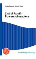 List of Austin Powers Characters