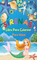 Sirenas - Libro Para Colorear Para Niños