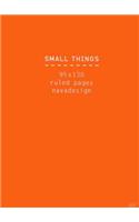 SMALL THINGS NOTEBOOK ORANGE