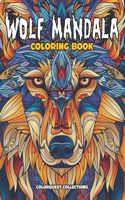 Wolf Mandala Coloring Book