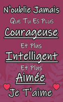 N'oublie Jamais Que Tu Es Plus Courageuse Es Plus Intelligent Es Plus Aimée Je T'aime