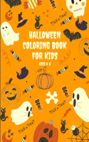 Halloween Coloring Book For Kids Ages 4-8