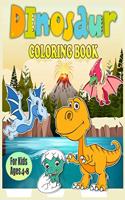 Dinosaur Coloring Book For Kids Ages 4-8