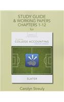 Study Guide & Working Papers for College Accounting