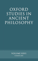 Oxford Studies in Ancient Philosophy