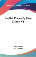 English Poems By John Milton V1