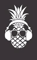 Notebook: Pineapple Fruit Beach Bar Sunny Funny Vacation Mode Gift Dot Grid Dotted 6x9 120 Pages