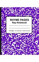 Rhyme Pages Rap Notebook