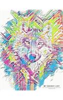 Bucket List Journal Personal Goal Tracking Notebook with Wolf PIC Planner Diary for Ultimate To-Do List Prompt Book for Keeping Track of Dreams: Pink Animal Art for Girls: Purpose & Inspiration Prompting Recording Notepad for Setting Intentions