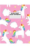 Blank Sheet Music Notebook