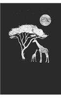 Giraffe Tree: Giraffes Notebook, Blank Lined (6 x 9 - 120 pages) Animal Themed Notebook for Daily Journal, Diary, and Gift