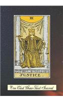 Justice One Card Draw Tarot Journal