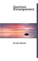Questions D'Enseignement