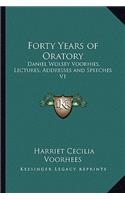 Forty Years of Oratory