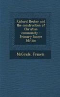 Richard Hooker and the Construction of Christian Community