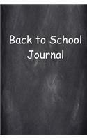 Back To School Journal Chalkboard Design
