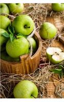 Pretty Green Apples in a Basket Harvest Journal: 150 Page Lined Notebook/Diary