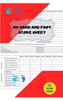 My Hand And Foot Score Sheets