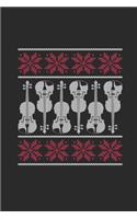 Christmas Cello: Blank Lined Notebook (6" x 9" - 120 pages) Christmas Themed Notebook for Daily Journal, Diary, and Gift