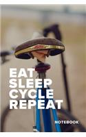 Eat Sleep Cycle Repeat Notebook