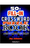 50+ Fill In CROSSWORD Puzzle Book