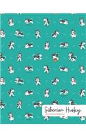 Siberian Husky Ruled Notebook: 150 Page Journal
