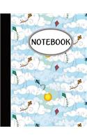Notebook: Journal Dot-Grid, Graph, Lined, Blank No Lined: Colorful Kite: Pocket Notebook Journal Diary, 110 pages, 8.5" x 11" (Blank Notebook Journal)