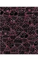 Journal Notebook Cupcakes Pattern 3