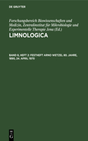 Festheft Arno Wetzel 80. Jahre, 1890, 24. April 1970