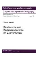 Beschwerde und Rechtsbeschwerde im Zivilverfahren