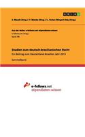 Studien zum deutsch-brasilianischen Recht