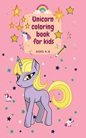 Unicorn coloring book for kids ages 4-8