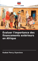 Évaluer l'importance des financements extérieurs en Afrique