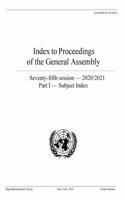 Index to Proceedings of the General Assembly 2020/2021: Part 1: Subject Index