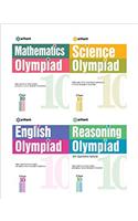 Olympiad Books Practice Sets Reasoning,Mathematics,Science,English  Class 10th